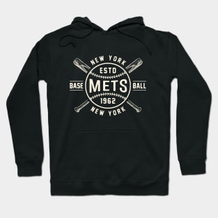 New York Mets Bats & Ball by Buck Tee Hoodie